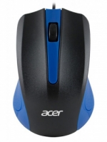 Мышь проводная Acer OMW011,1200dpi, USB, Черный/Синий ZL.MCEEE.002