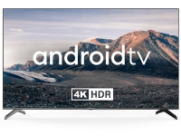 Телевизор Hyundai 75" LED, UHD, Smart TV (Android TV), Звук (20 Вт (2x10 Вт), 4xHDMI, 2xUSB, 1xRJ-45, Черный, H-LED75BU7006