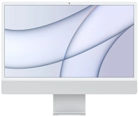23.5" Моноблок Apple iMac 24" 2021 г. MGTF3, 4480x2520, Apple M1 2.064 ГГц, RAM 8 ГБ, SSD 256 ГБ, Apple M1 7-Core, MacOS, серебристый